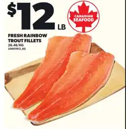 Loblaws FRESH RAINBOW TROUT FILLETS offer