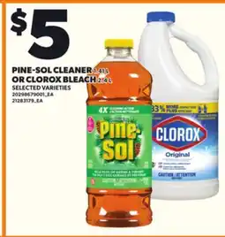 Loblaws PINE-SOL CLEANER, 1.41 OR CLOROX BLEACH, 2.4 L offer