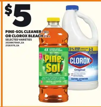 Loblaws PINE-SOL CLEANER, 1.41 OR CLOROX BLEACH, 2.4 L offer