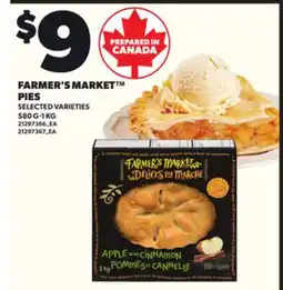 Loblaws FARMER'S MARKET PIES, 580 G-1 KG offer