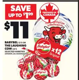 Loblaws BABYBEL, 12'S OR THE LAUGHING COW, 24'S offer