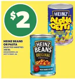Loblaws HEINZ BEANS OR PASTA, 398 ML offer