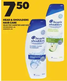 Loblaws HEAD & SHOULDERS HAIR CARE offer