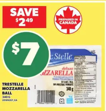 Loblaws TRESTELLE MOZZARELLA BALL, 340 G offer