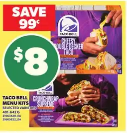 Loblaws TACO BELL MENU KITS, 401-642 G offer
