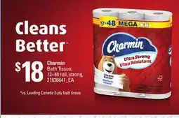 Loblaws CHARMIN BATH TISSUE, 12=48 ROLL offer