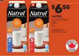 Loblaws NATREL LACTOSE-FREE MILK, 2 L offer