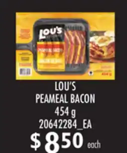 Loblaws LOU'S PEAMEAL BACON, 454g offer