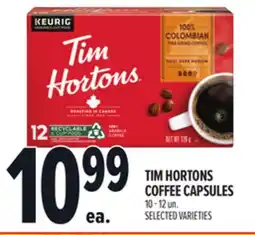 Metro TIM HORTONS COFFEE CAPSULES offer