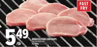 Metro BONELESS PORK LOIN CHOPS offer