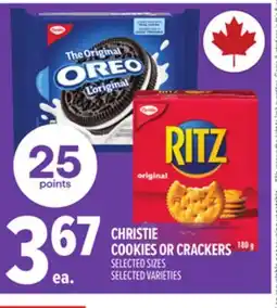 Metro CHRISTIE COOKIES OR CRACKERS offer