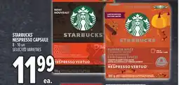 Metro STARBUCKS NESPRESSO CAPSULE offer