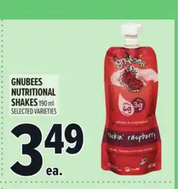 Metro GNUBEES NUTRITIONAL SHAKES offer