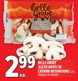 Metro BELLE GROVE SLICED WHITE OR CREMINI MUSHROOMS offer
