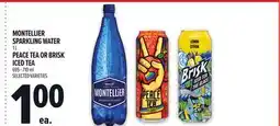 Metro MONTELLIER SPARKLING WATER 1 L PEACE TEA OR BRISK ICED TEA 695-710 ML offer