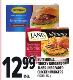 Metro BUTTERBALL TURKEY BURGERS OR UNBREADED CHICKEN BURGERS offer