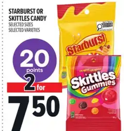 Metro STARBURST OR SKITTLES CANDY offer