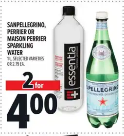 Metro SANPELLEGRINO, PERRIER OR MAISON PERRIER SPARKLING WATER offer