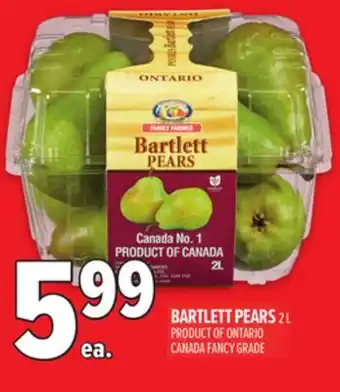 Metro BARTLETT PEARS offer