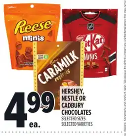 Metro HERSHEY, NESTLÉ OR CADBURY CHOCOLATES offer