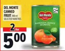 Metro DEL MONTE CANNED FRUIT offer