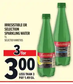Metro IRRESISTIBLE OR SELECTION SPARKLING WATER offer