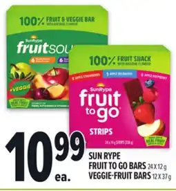 Metro SUN RYPE FRUIT TO GO BARS offer