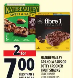 Metro NATURE VALLEY GRANOLA BARS OR BETTY CROCKER FRUIT SNACKS offer