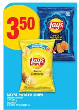 No Frills LAY'S POTATO CHIPS, 177-235 g offer