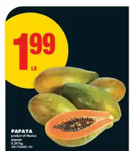 No Frills PAPAYA offer