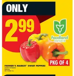 No Frills FARMER'S MARKET SWEET PEPPERS offer
