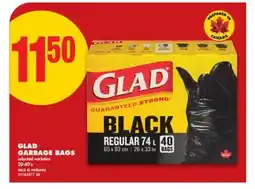 No Frills GLAD GARBAGE BAGS, 20-40'S offer