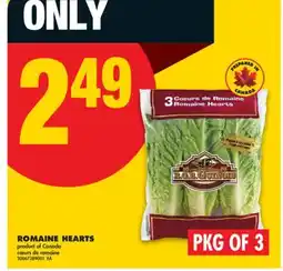 No Frills ROMAINE HEARTS, PKG OF 3 offer