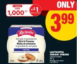 No Frills LACTANTIA CREAM CHEESE, 227 G offer