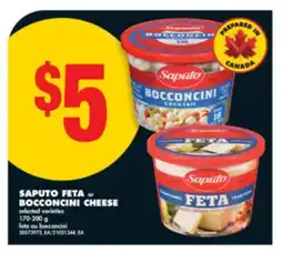No Frills SAPUTO FETA or BOCCONCINI CHEESE, 170-200 g offer