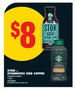 No Frills STOK OR STARBUCKS ICED COFFEE, 1.42 L offer