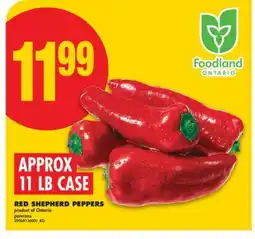 No Frills RED SHEPHERD PEPPERS, APPROX 11 LB CASE offer