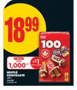 No Frills NESTLÉ CHOCOLATE, 100' s offer