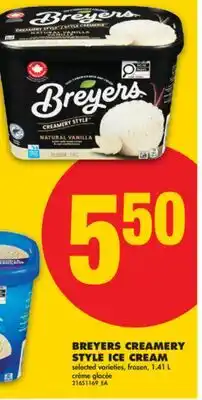No Frills BREYERS CREAMERY STYLE ICE CREAM, 1.41 L offer