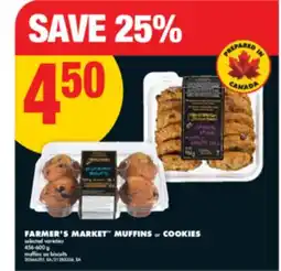 No Frills FARMER'S MARKET MUFFINS or COOKIES456-600 g offer