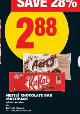 No Frills NESTLÉ CHOCOLATE BAR MULTIPACK, 4's offer