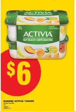 No Frills DANONE ACTIVIA YOGURT, 12's offer
