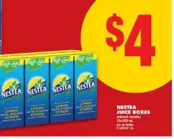 No Frills NESTEA JUICE BOXES, 10x200 mL offer
