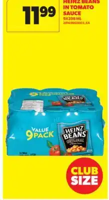 Real Canadian Superstore HEINZ BEANS IN TOMATO SAUCE, 9X398 ML offer