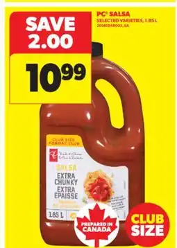 Real Canadian Superstore PC SALSA, 1.85 L offer