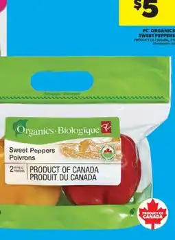 Real Canadian Superstore PC ORGANICS SWEET PEPPERS, 2' S offer