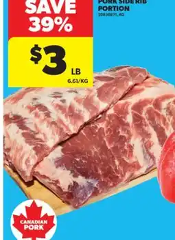 Real Canadian Superstore PORK SIDE RIB PORTION offer