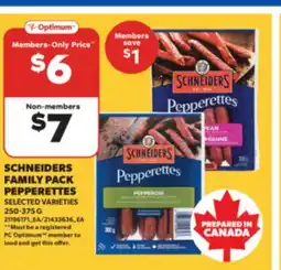 Real Canadian Superstore SCHNEIDERS FAMILY PACK PEPPERETTES, 250-375 offer