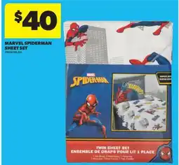 Real Canadian Superstore MARVEL SPIDERMAN SHEET SET offer