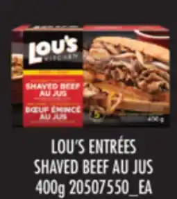 Real Canadian Superstore LOU'S ENTRÉES SHAVED BEEF AU JUS, 400 G offer